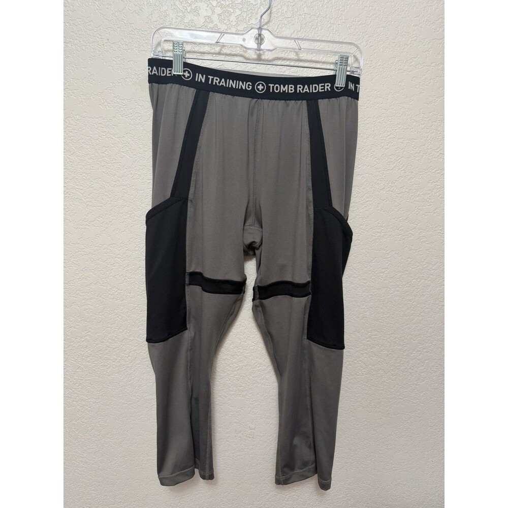 Her Universe Tomb Raider Capris Leggings Plus Sz 1X Grey Halloween Cosplay